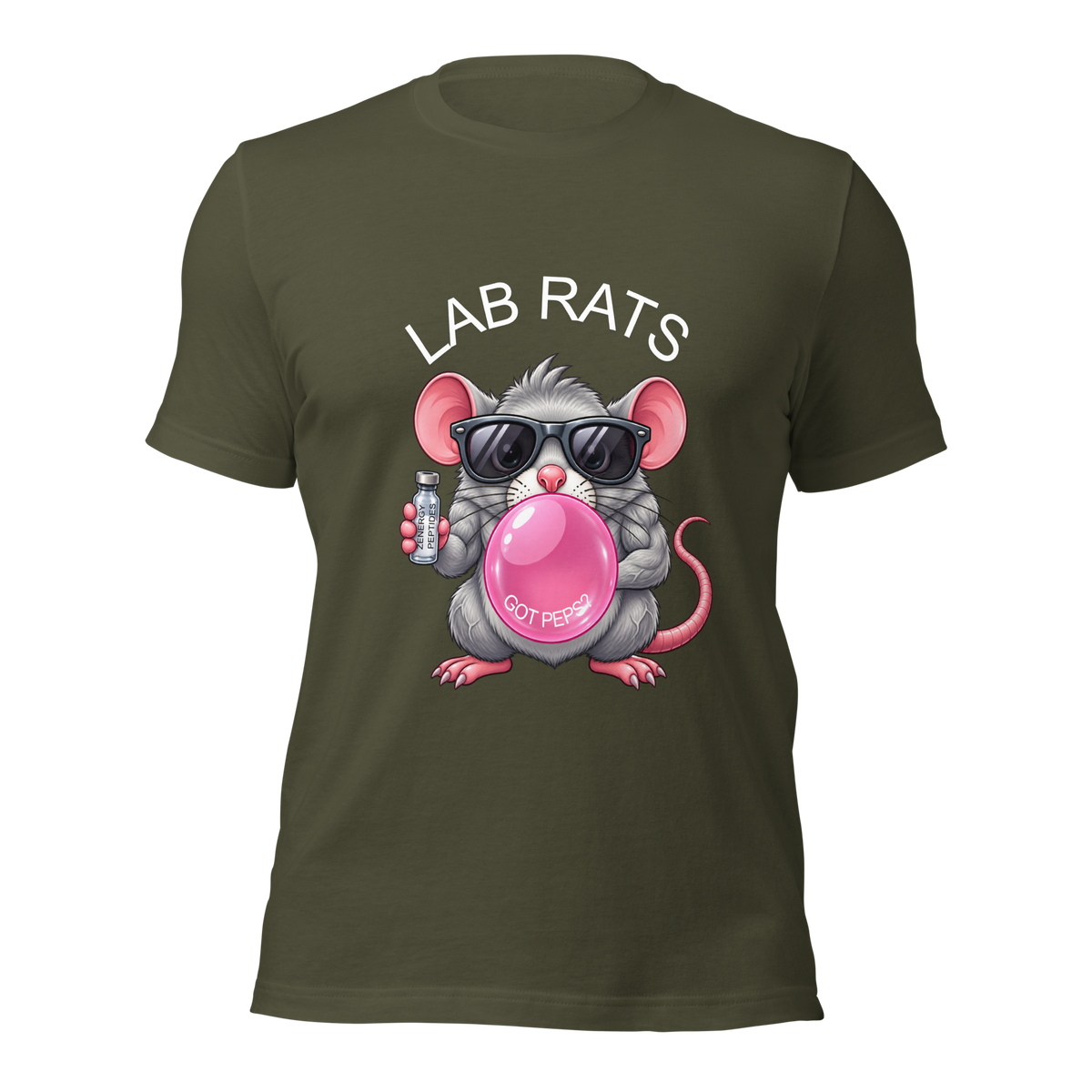 BUBBLE PINK LAB RATS - Bella + Canva Unisex T-Shirt