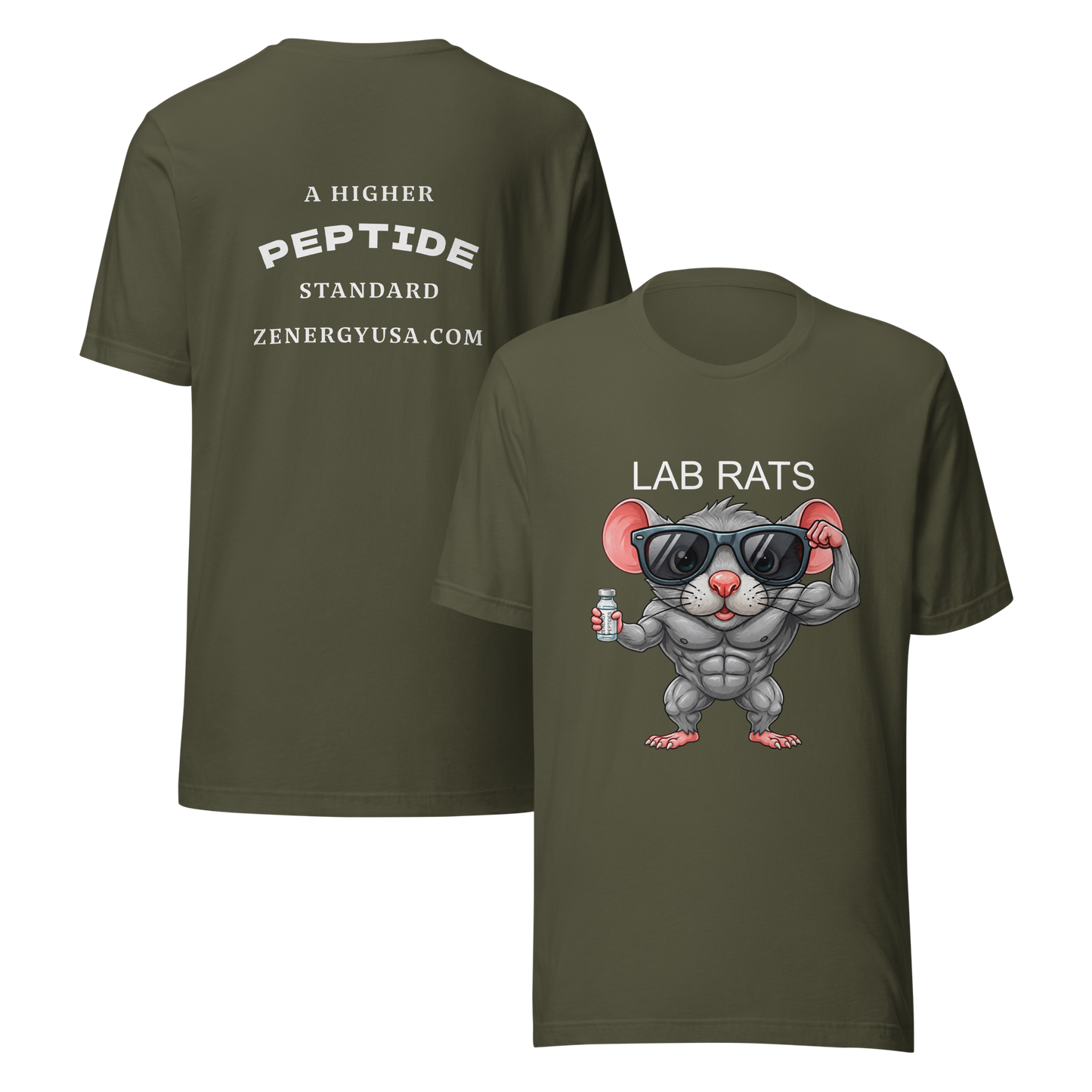 LAB RATS MUSCLE - Bella + Canva Unisex T-Shirt