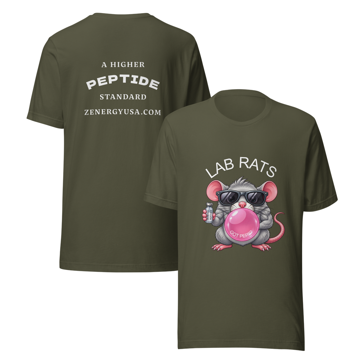 BUBBLE PINK LAB RATS - Bella + Canva Unisex T-Shirt