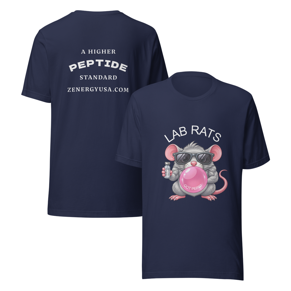 BUBBLE PINK LAB RATS - Bella + Canva Unisex T-Shirt